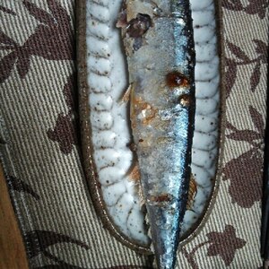 秋刀魚のにんにく塩焼き